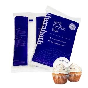 imageTherabath Paraffin Wax Refill  Thermotherapy  Use to Relieve Arthritis Discomfort Stiff Muscles ampamp Dry Skin  For Hands Feet Body  Deeply Hydrates ampamp Protects  Made in USA 24 lb Vanilla Cupcake