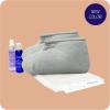 imageTherabath Foot ComforKit for Paraffin Wax Bath Arthritis and Skin Therapy Includes 2 Insulated Boots 100 Liners 4 oz PreTreatment Spray Intensive Hydrating Cream for Home or Spa Made in USA