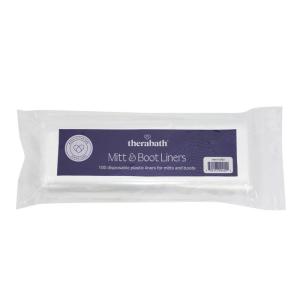 imageTherabath Disposable Mitt and Boot Liners for Arthritis and Skin Therapy Paraffin Wax Liners for Hands and Feet Use with Insulated Mitts and Boots for Home and Spa Made in the USA 100 Count